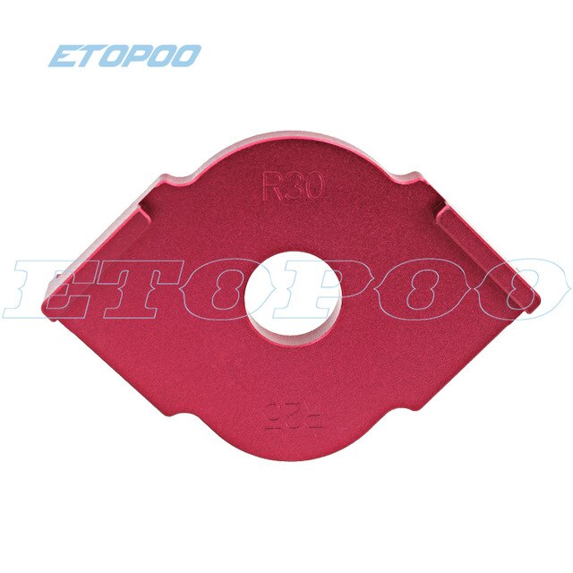 3 pièces/ensemble outils de travail du bois Machine de gravure gabarit d'angle arrondi Rplate règle de fraisage du bois R5 R10 R15 R20 R25 R30 T10 T20: 1pcs R25-R30