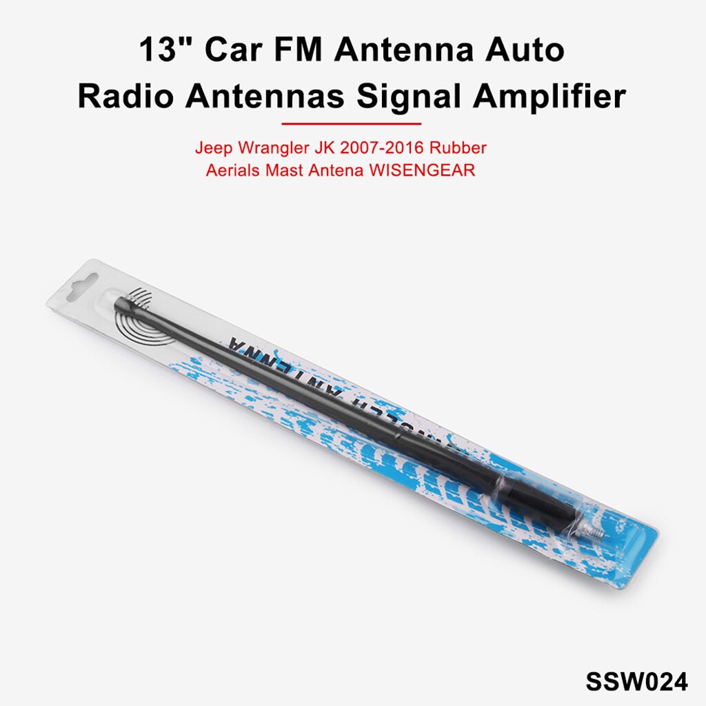 Antenna Aerial AM/FM Radio OEM Replacement 13" Mast Whip Amplified