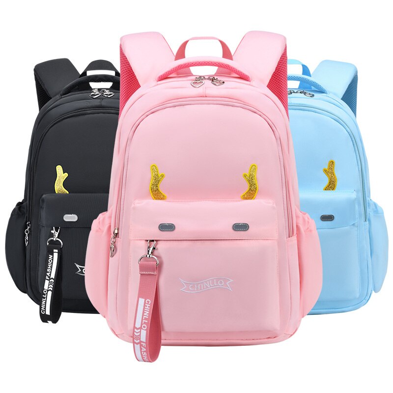 Oyixinger 2022 Student Schooltas Basisschool Mooie Satchel Voor Meisjes En Jongens Grote Capaciteit Effen Kleur Brede Band Zakken