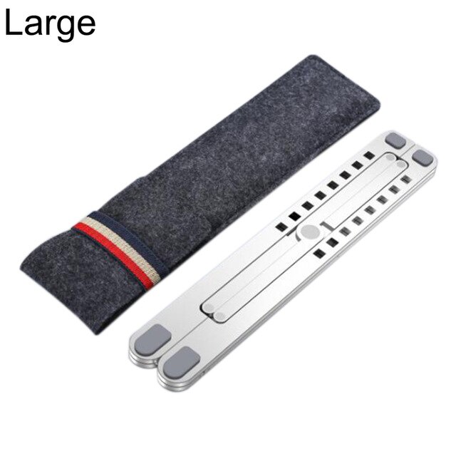 Opvouwbare Laptop Stand Verstelbare Notebook Stand Draagbare Laptop Houder Tablet Stand Computer Ondersteuning Voor Macbook Air Pro Ipad: P4 L-Silver
