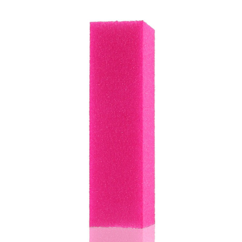 6 st nagelbuffert block neon färg polering slipning buffert block filer manikyr nail art tips kvinnor hemgjord skönhet manikyr verktyg: Rosa