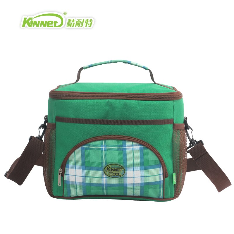 Nytex Große tragbare wärme tasche multifunktionale mittagessen taschen Mittagessen Tasche verdickung thermische taschen nehmen sie lebensmittel: Grün Plaid groß