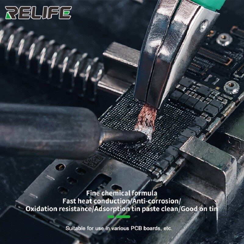 RELIFE Anti Desoldering Wick Wire Mesh Accurate Control Sucker Braid Desoldering Repair Tool For Soldering Solder Remover