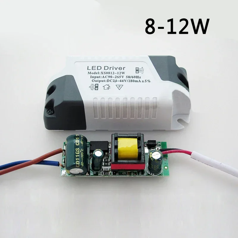 LED Driver AC110V-220V Naar DC 12V 24V Verlichting Transformator LED-paneel Lamp Voeding Adapter 3W 4-7W 8-12W 13-18W 18-24W: Blauw