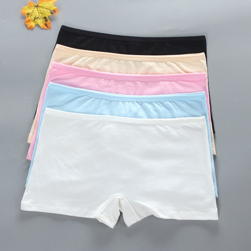 1PC Teen Boxer Briefs for Student Girl Children Underwear Panty Cotton Soft Breathable Girls Panties Kids Underpants All-Match