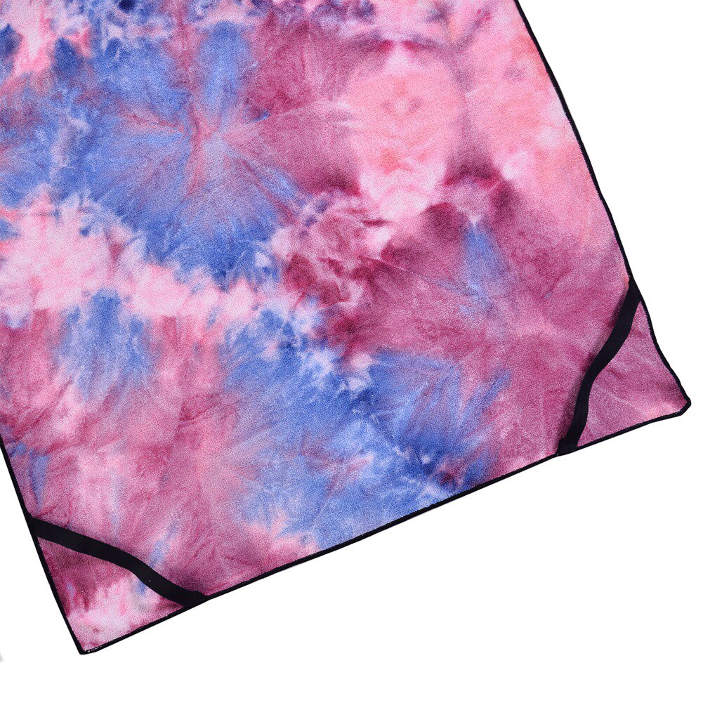 Sun Foldable Microfiber Lounge Chair Cover Pocket Portable Bath Patio Tie Dyeing Pool Beach Towels Bag Outdoor