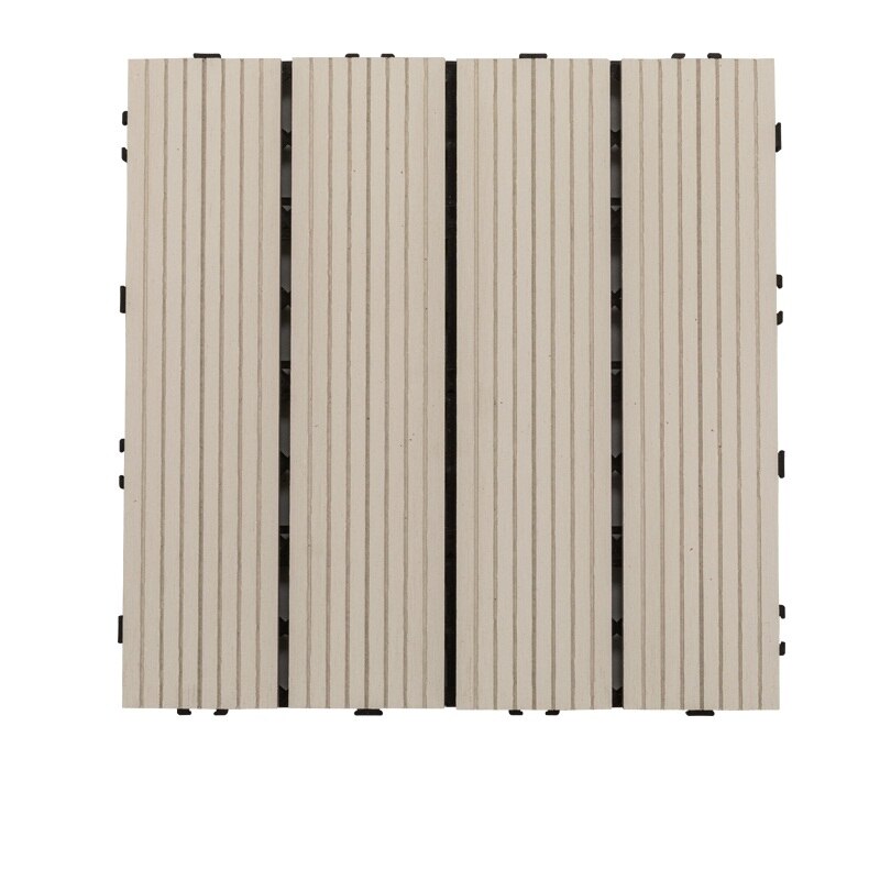 1Pcs 30mm * 300mm Interlocking floor tile ecological plastic wood flooring anti-corrosion for bathroom patio garden DIY: Sample C