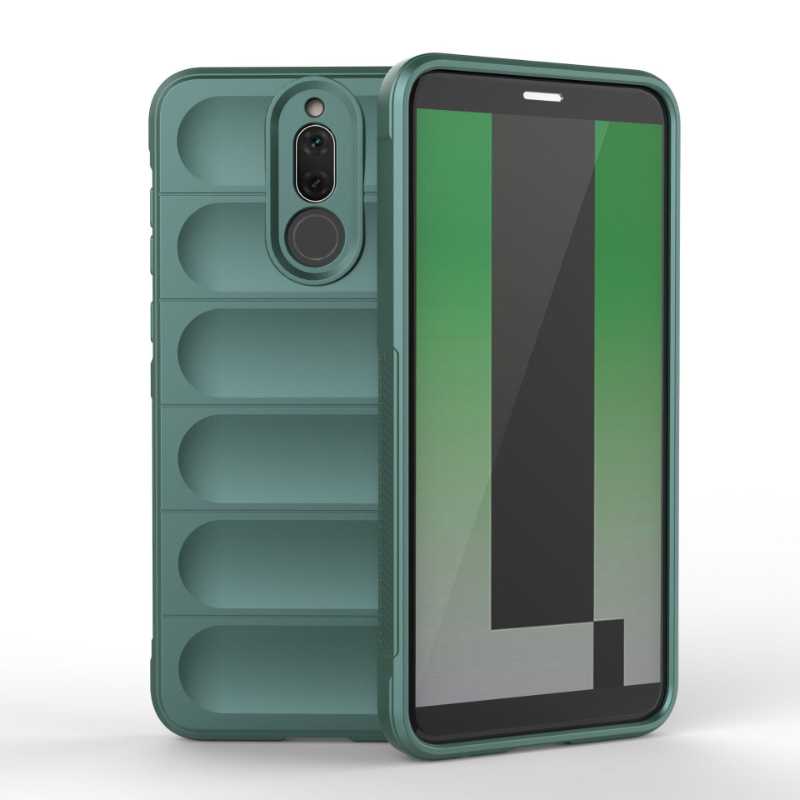 Case For Huawei Mate 10 Lite 20 Lite 4g Back Cover Case Shockproof Armor Phone Cases Liquid Silicone Anti-fall Funda Coque: aluminum / green