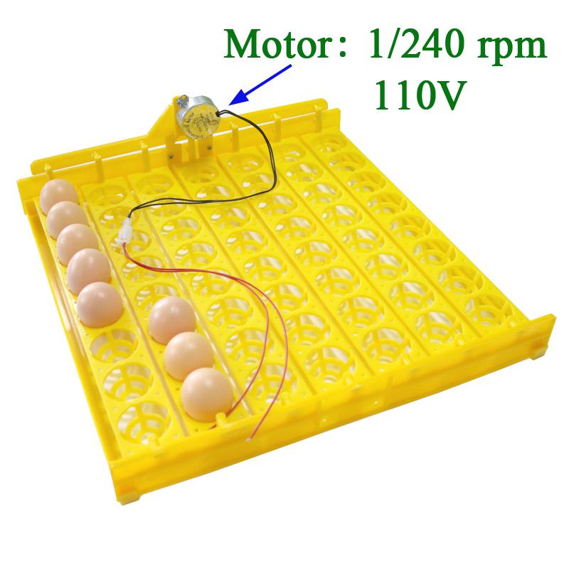 Incubadora automática de 56 huevos, 7*8 orificios, incubadora de pollos, patos y otras aves de corral, huevos, aves de corral, equipo de incubación: 1I240rpm 110V