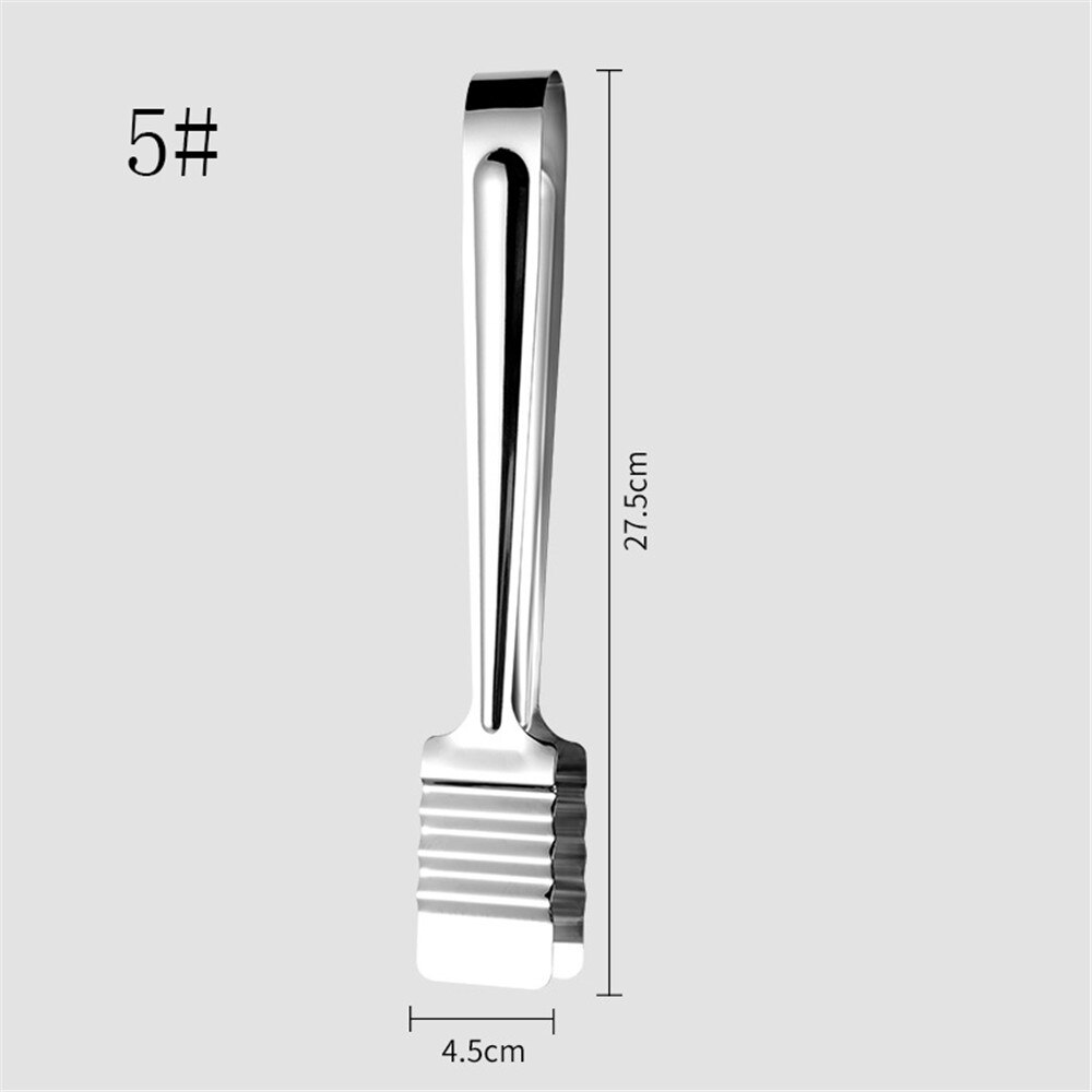Style Stainless Steel Food Tongs Buffet Cooking Tool Anti Heat Bread Clip Pastry Barbecue Clamp Kitchen Utensils: 5