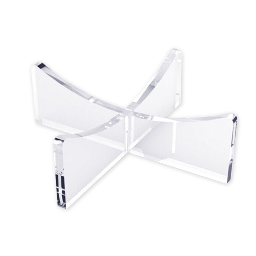 Akryl multifunktions display stativ bowling rugby basket fotboll bollhållare transparent akryl rack support bas: Default Title