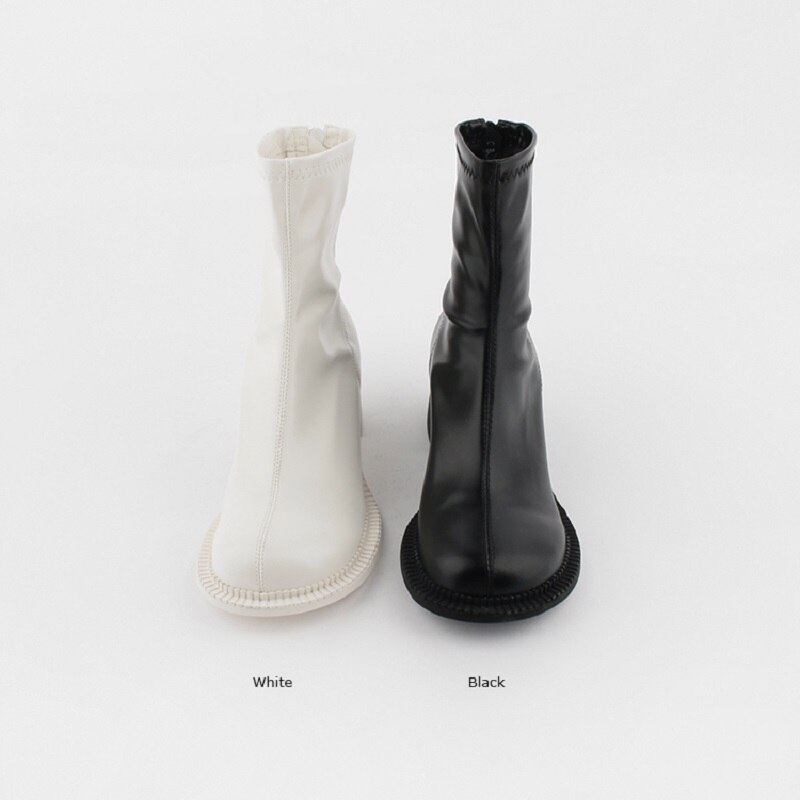 Grote hoofd stretch schoenen dames grove hak rits chelsea martin laarzen
