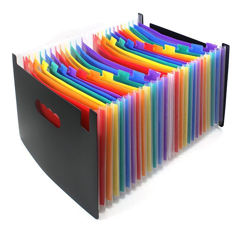 File Folder Pockets for Document Bag Organizer Holder Desk Paper School Office Stationery A4 Expanding Accessories Products