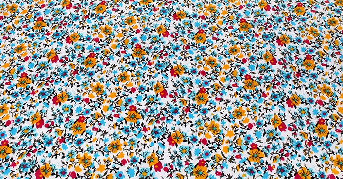 Tissu satiné 100% Polyester à imprimé floral, doux et brillant, pour doublure de robe et de chemise à la: Pattern 4