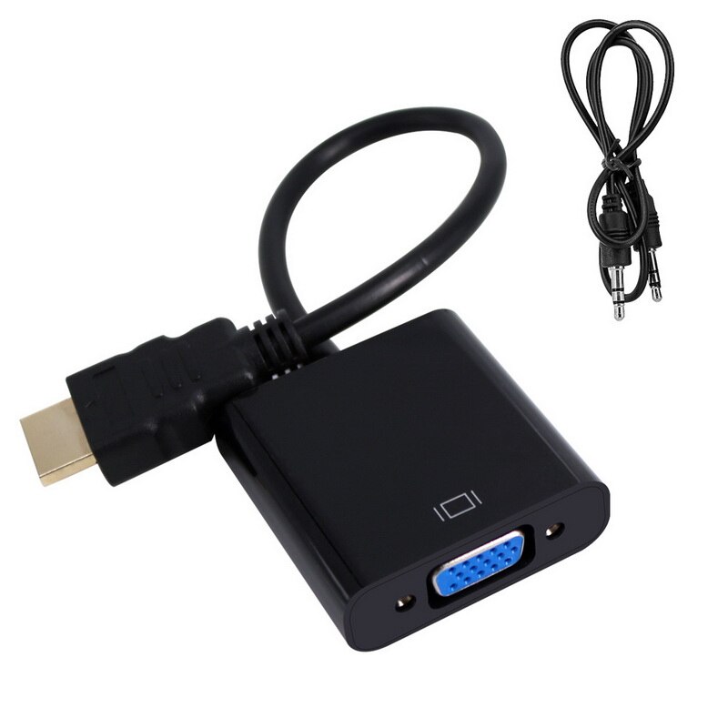 1080P HDMI To VGA Adapter Digital To Analog Converter Cable For Xbox PS4 PC Laptop TV Box To Projector Displayer HDTV: P019978