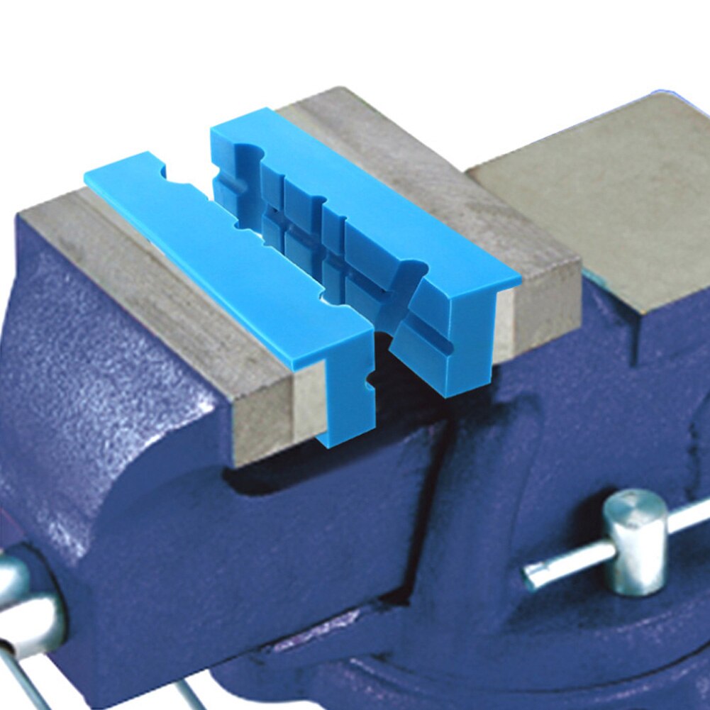 2Pcs/Set Vise Jaw Pads Vise Protection Strip Pair Of Magnetic Soft Pad Jaws Rubber For Metal Vise 5.5Inch Long Pad Bench Vice
