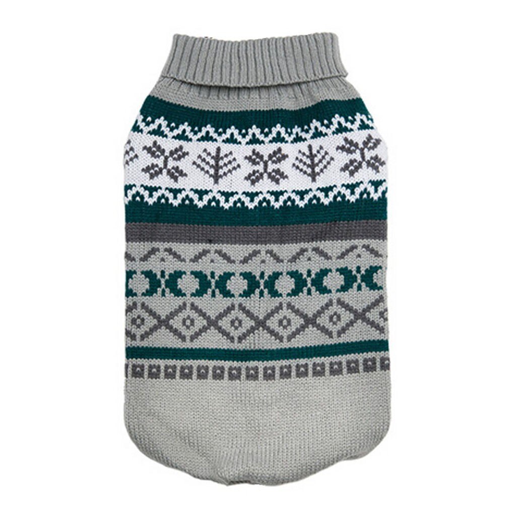 Vêtements pour animaux de compagnie hiver chien pull mignon chien vêtements pull chiot chemise doux manteaux pour animaux de compagnie noël wapiti vêtements pour petit chien moyen: Gray / XS