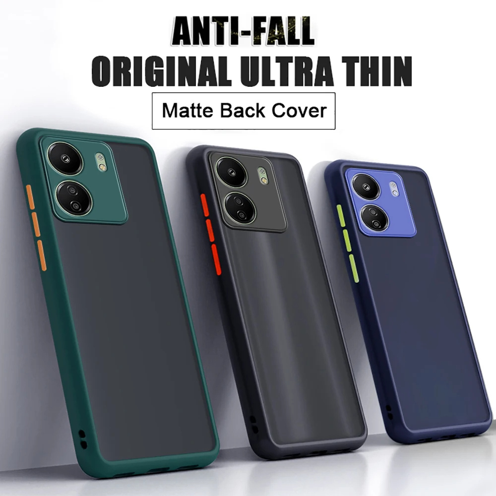 Casos de telefone luxuosos à prova de choque para xiaomi redmi 13c 14c 12 10c 10 9c armadura capa de silicone para redmi 13c 12c 12 14c capa fosca