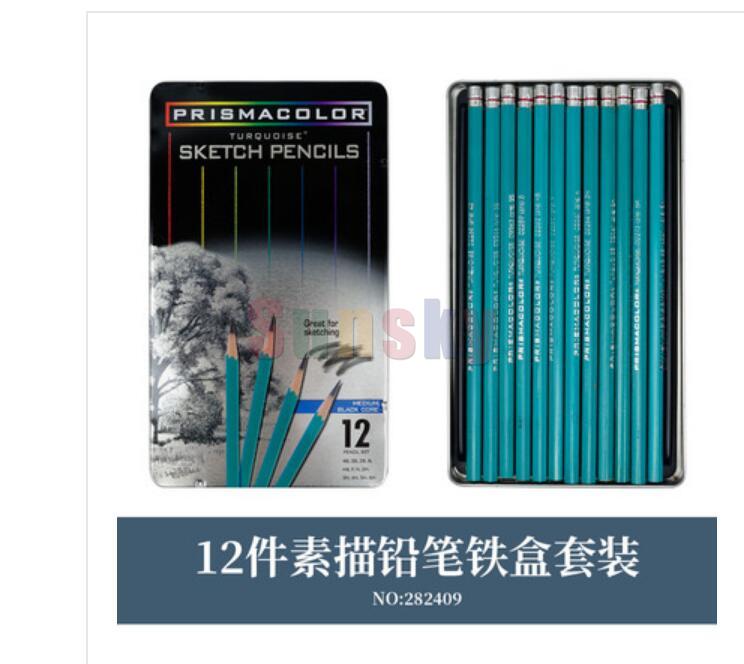 Usa Prismacolor Sanford Premier 48 72 150 Zachte Kleuren Potlood Niet Giftig Kleur Potlood Lapis De Cor Gekleurde Potloden voor School Kids: 12 sketch pencil