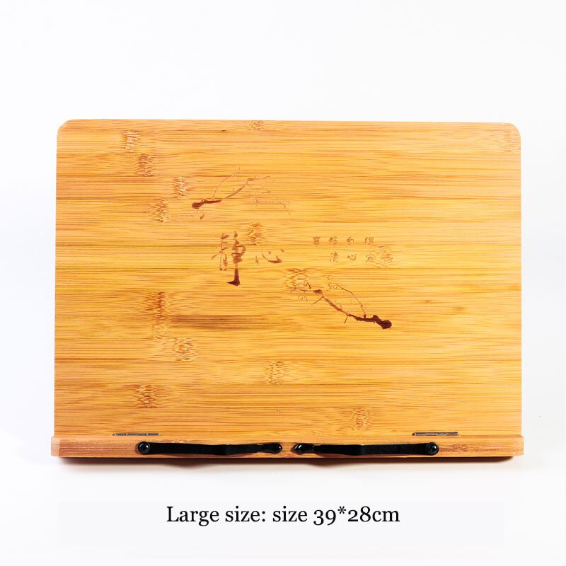 Djustable Reading Rest Tablet Cook Home Study Room Book Holder Foldable Cookbook Stand Pages Fixed Kitchen Bookends Shelf Wood: 13