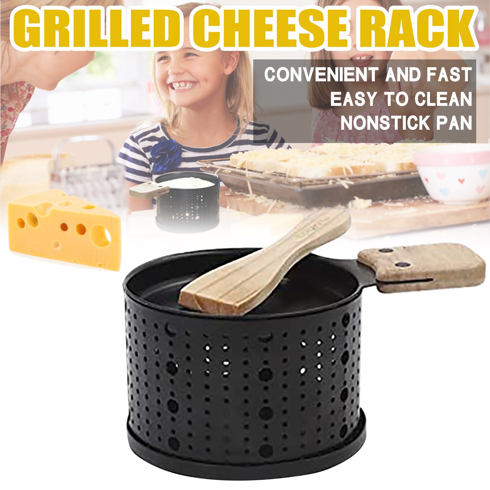 Fondue Pots Picnic Kitchen Supplies Candle Slow Oven Cheese Cheese Bread Grill Фондюшница Для Сыра