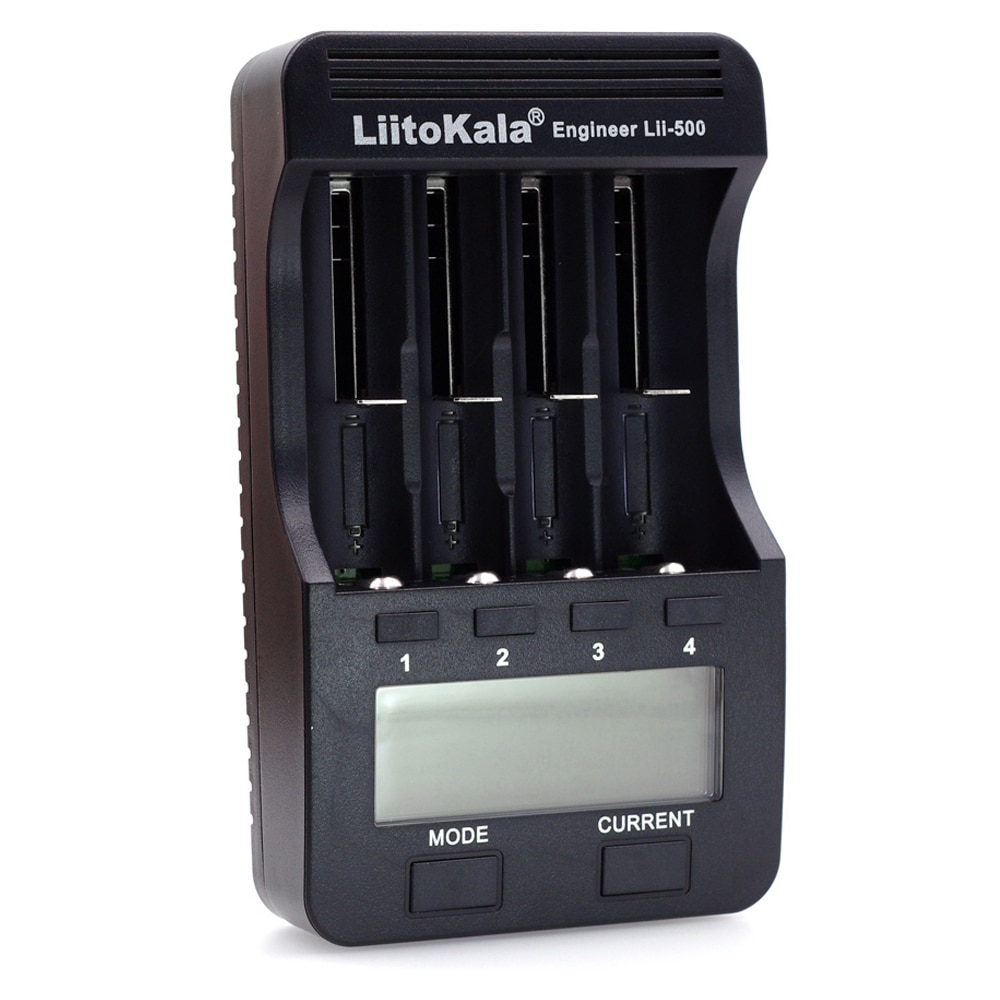 Ekte / opprinnelig liitokala lii 500 18650 batterilader støtte batteri sjekk test frakt / utladning til 18650 aa aaa nimh