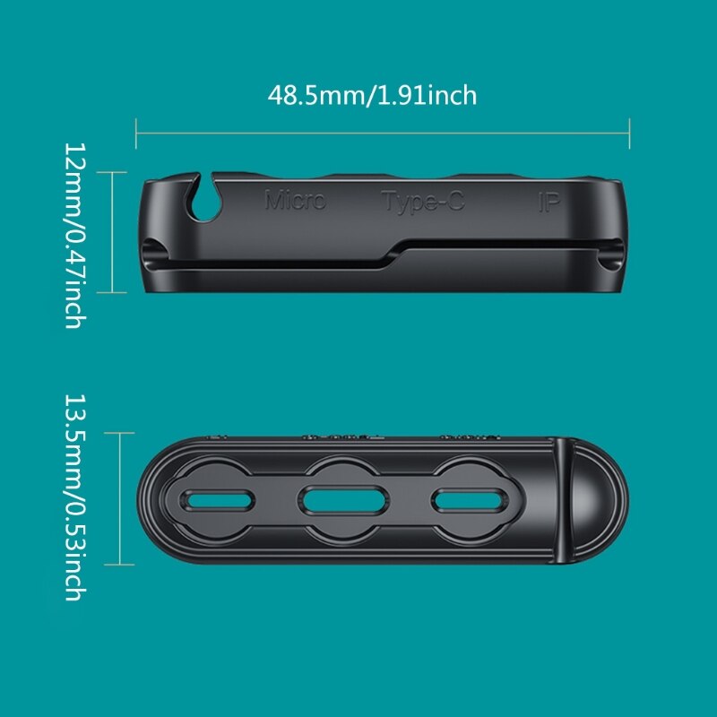 Magnetische Kabel Plug Beschermhoes Voor Micro Usb Type C Draagbare Opbergdoos Magneet Adapter Connector Siliconen