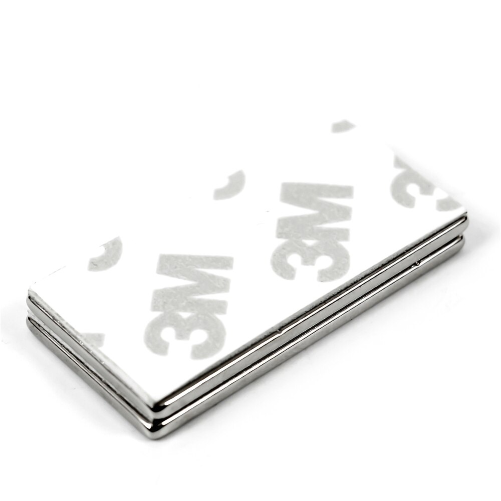 2 Stuks 40X20X2 Mm Magneet Sterke Neodymium Magneten Zeldzame Aarde 40*20*2 Mm permanente Magneet Met 3M Lijm