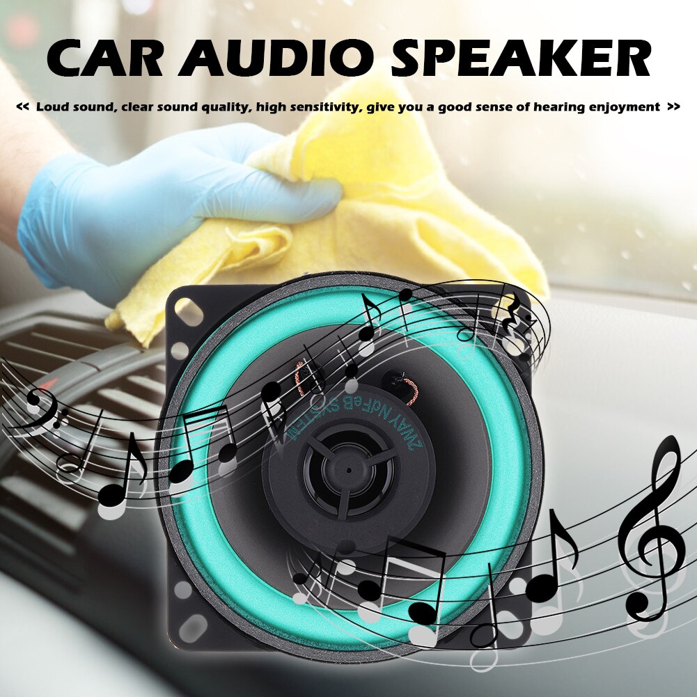 2 Way Car HiFi Coaxial Speaker 100W 4 Ohms Universal Vehicle Door Speaker Auto Stereo Audio Music Loudspeaker Car Parts