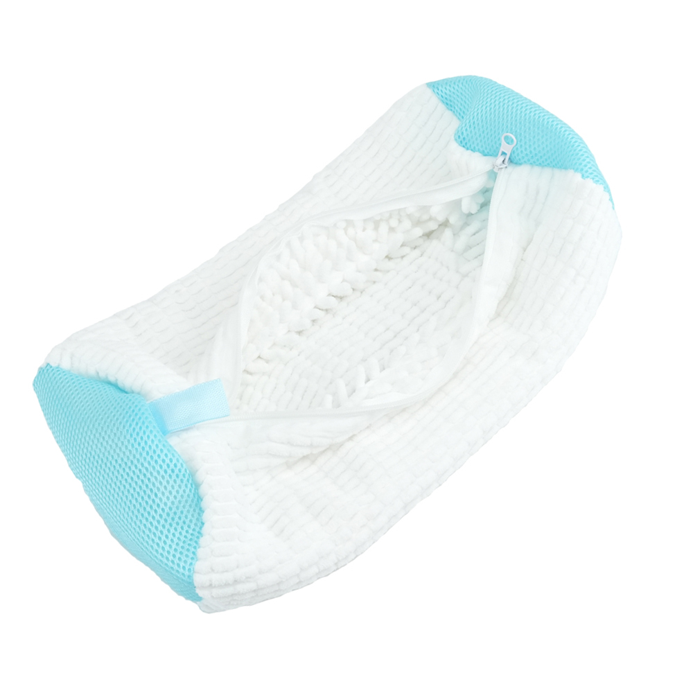 Schoenen wassen Tas Katoen Wasschoenen Beschermer Pluizige vezels Polyester Vriendelijk Anti-vervorming Schoenen Kleding Organizer: Clear