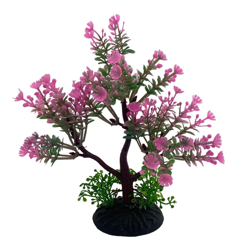 Aquarium Plastic Planten Realistische Kleine Boom Kunstplanten Decoraties Voor Fish Tank Niet Giftig Veilig Voor Alle Vis: T505