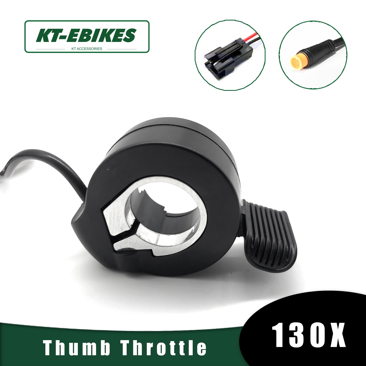 Kaihua thumb throttle elektrisk scooter cykel 130x thumb throttle ebike 3 pin vandtæt stik