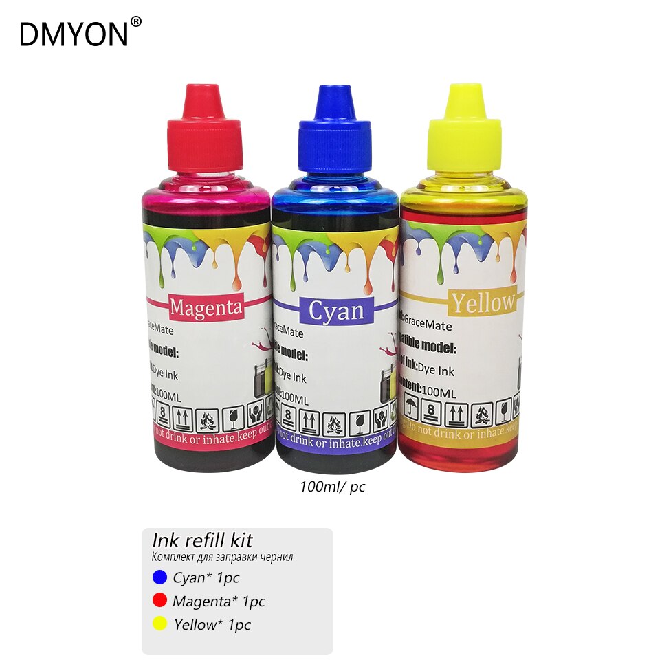 DMYON PGI550 CLI551 Ink Refill Kit Compatible for Canon PIXMA IP7250 MG5450 MG6350 MG7150 MG6450 MG5550 MX925 MX725 Printer