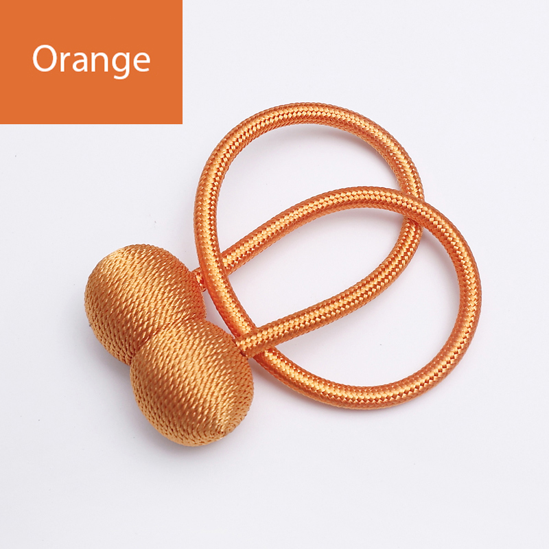 Simple Magnetic Curtain Tieback Clip Curtains Buckle Holder Decorative Home Curtains Accessories: Navy Blue