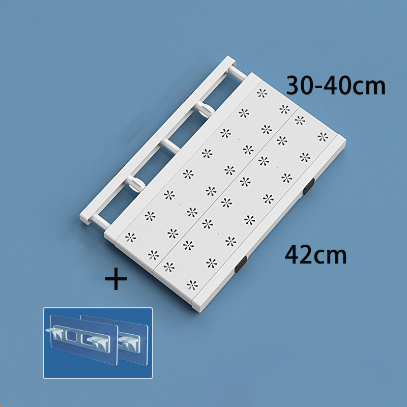 Verstelbare kledingkast opbergplanken kledingkast plank wandgemonteerd rek voor badkamer keukenkast planken huisorganisator: Roze