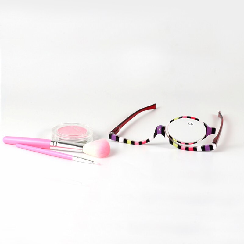 Olnylo vergrootglazen roterende make-up leesbril opvouwbare bril presbyopie algemeen  +1.0 +1.5 +2.0+2.5+3.0+3.5+4.0