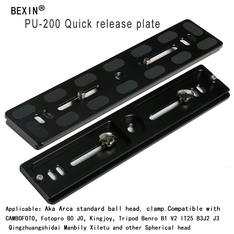 BEXIN Universal Aluminum Alloy Quick Release Plate Tripod Mount Adapter with 1/4 Screw for Benro Arca Swiss Tripod Ball head