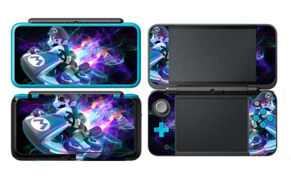 SUPER MARI0 Protector de vinilo de piel para Nintendo 2DS XL LL pegatinas de pieles