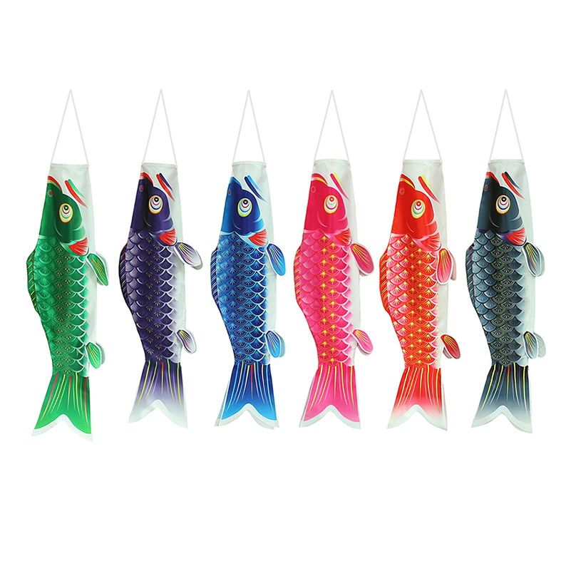 Koinobori, japonais, banderole de carpe, drapeau, cerf-volant de poisson multicolore, coupe-vent de poisson, 50/70/100cm,