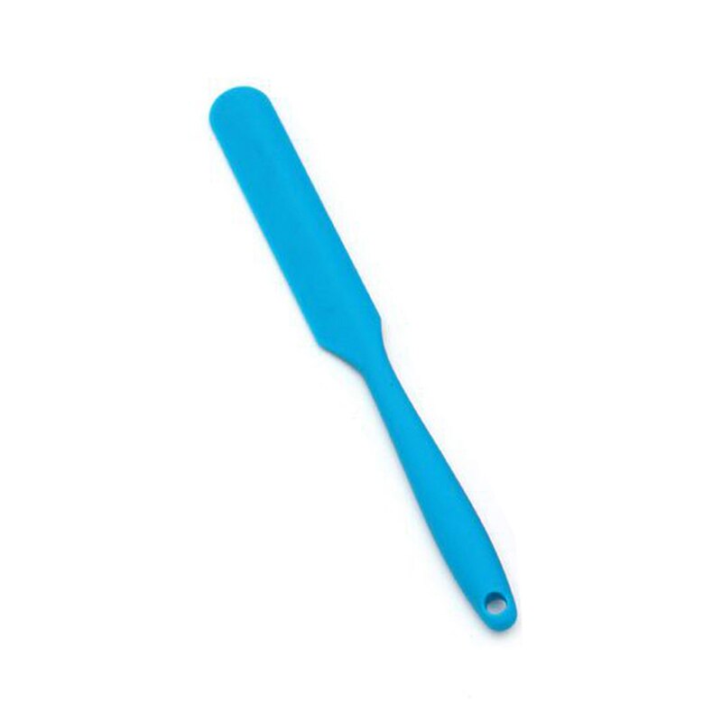 Long Handle Silicone Spatula Cake Cream Mixer Baking Dough Scrapers Confectionery Tools Kitchen Accessories: blue