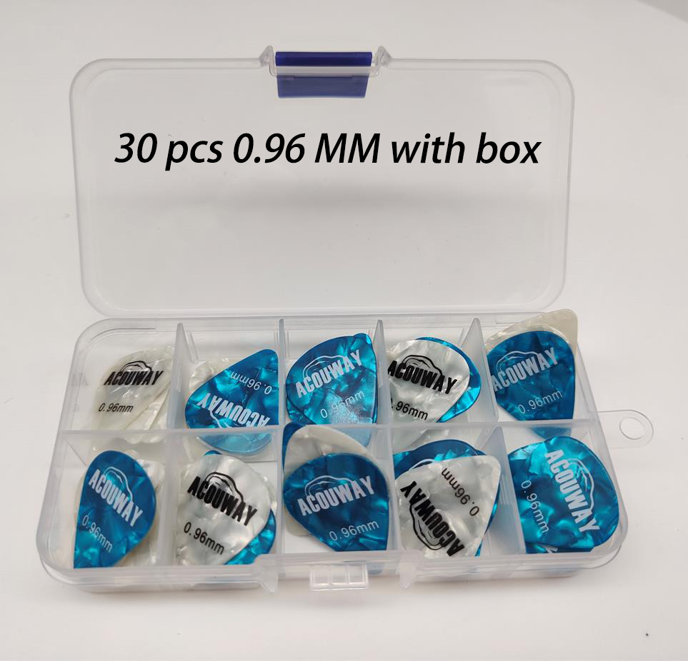 50 piezas de púas de guitarra de celuloide mediador de espesor 0,46/0,71/0,96/1,2 MM púa de bajo eléctrico accesorios de guitarra: Caqui oscuro