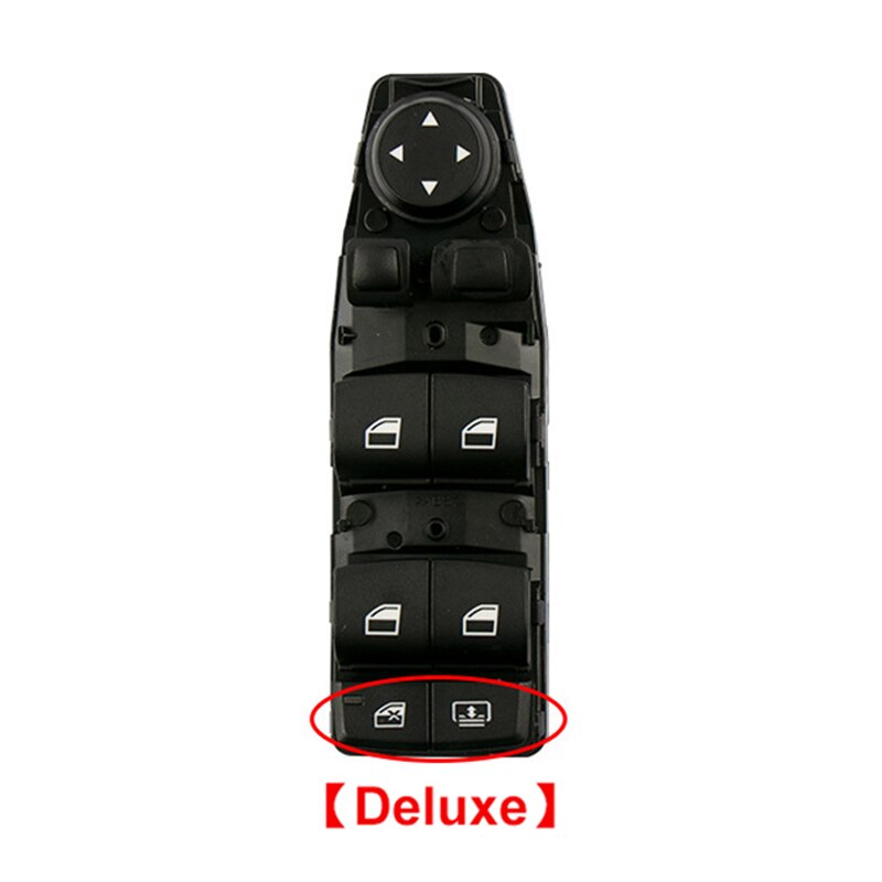 Bil interiør tilbehør el-vindue kontrol switch regulator knap til bmw 5 6 7 serie  f02 f06 f07 f10 f18 f25 x3: Deluxe venstre front