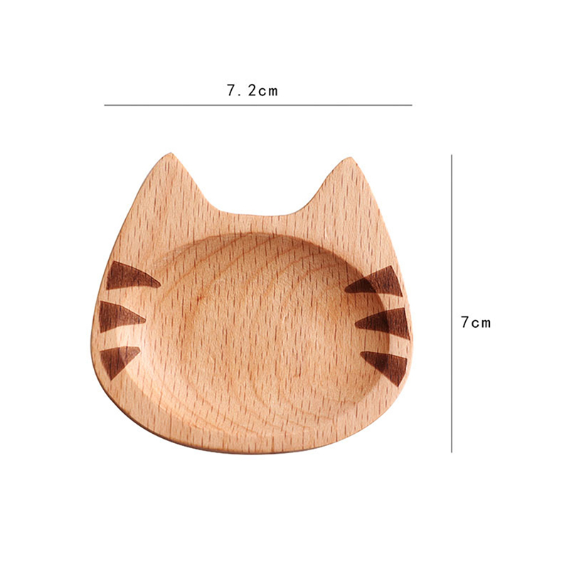 Kitchen Wooden Plates Sauce Dish Plates Seasoned Mustard Bowl Sauce Saucer Small Vinegar Taste Board Snack Tray Food Plate**: 1