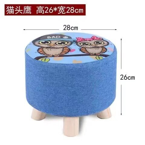 Hause Sofa Runde Hocker Tuch Kunst Wohnzimmer Tee Tisch HüGel Holz Kreative Kleine Fuß Hocker Sattel freundlicher Hocker Bank: 06