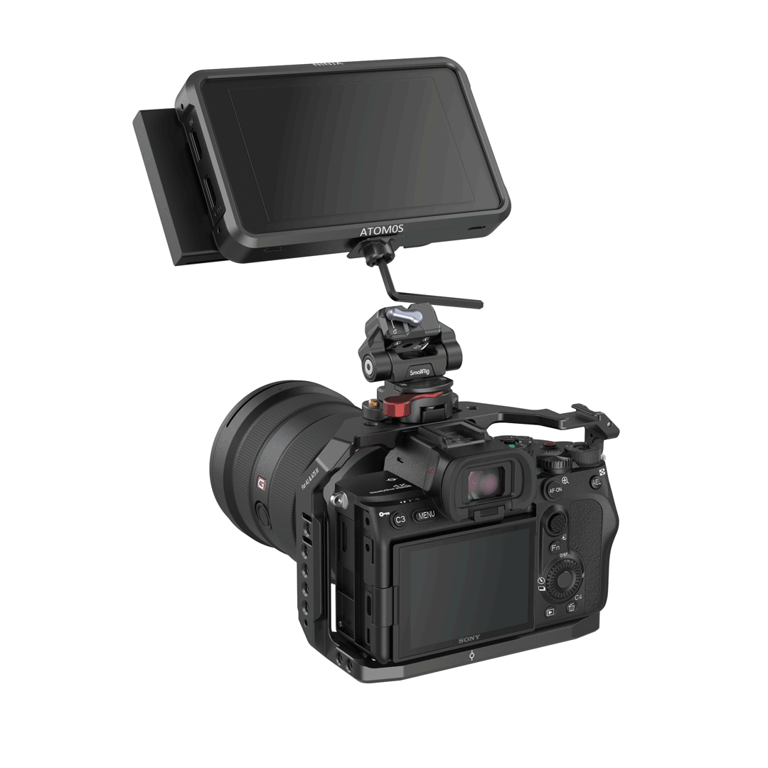 SmallRig -in HawkLock mini Quick Release 1/4”-20 Ball Head Fit Magic Arm Quickly Lock Compatible Monitors LED lights 3600
