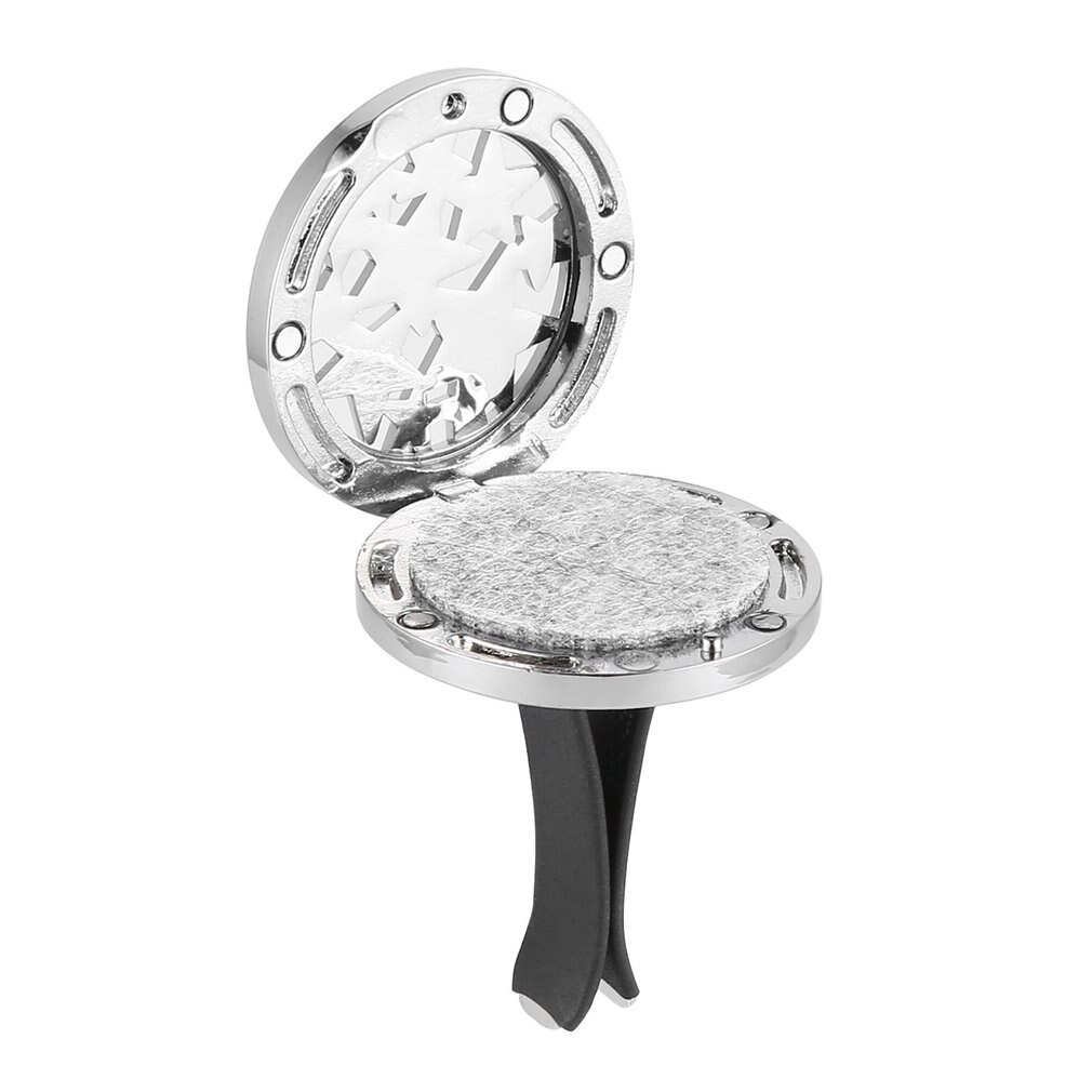 Air fresh car air vent parfymeklipp med ett stykke tilfeldig farge filt parfyme ark bil parfyme air freshener purifier holder