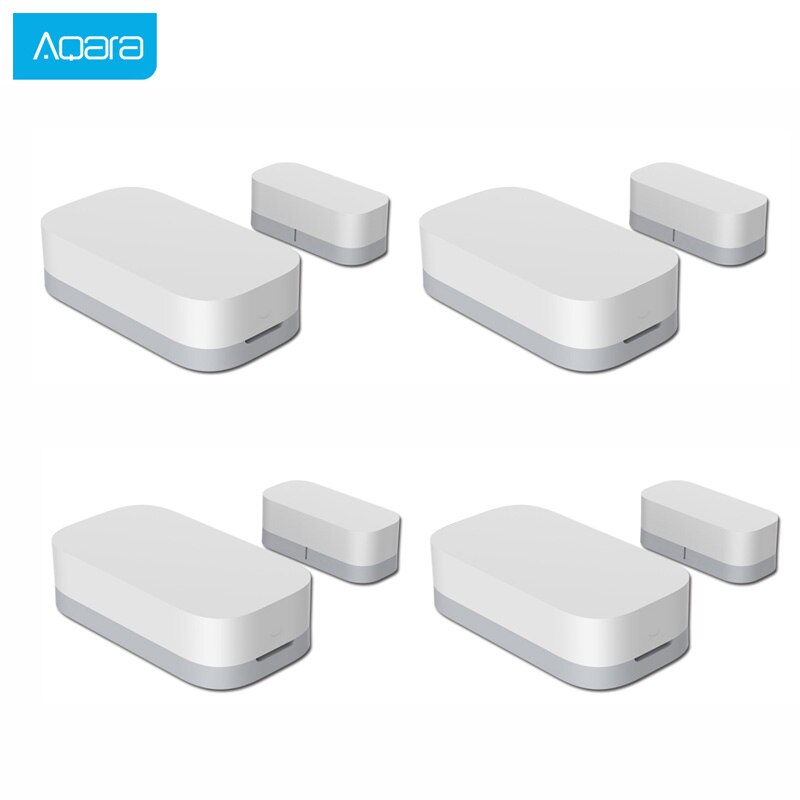 Aqara Deur Raam Sensor Zigbee Draadloze Verbinding Smart Mini Deur Raam Inbraakalarm Werken Met Android Ios App Controle Thuis: 4PCS