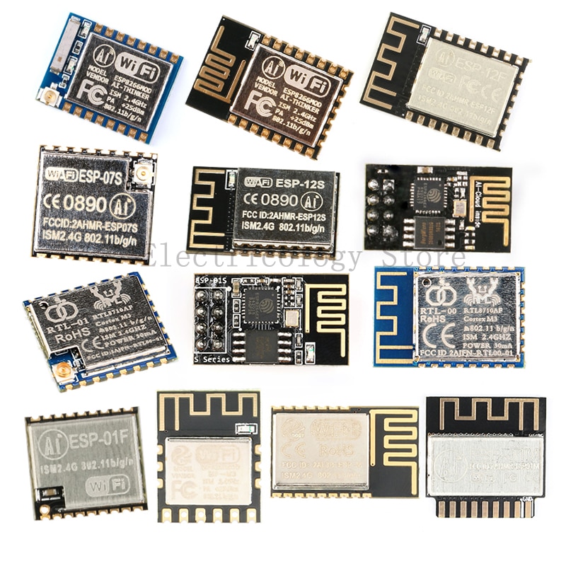 ESP8266 Wifi Wireless Module Adapter ESP-01 ESP-01S ESP-01M ESP-01F ESP-07 ESP-07S ESP-12E ESP-12F ESP-12S ESP-M2 ESP-M3 ESP01