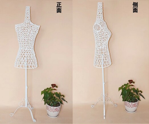 Wire Mannequin Dress Iron Women Clothes Metal Mannequin Assembled Full Body