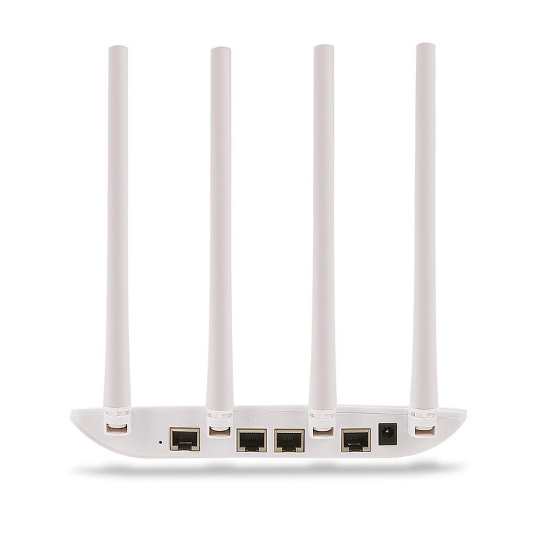 AU42-Draadloze Router 300Mbps Wifi Router Repeater 4 Antennes Signaal Versterker Netwerk Extender Voor Home Office Eu Plug